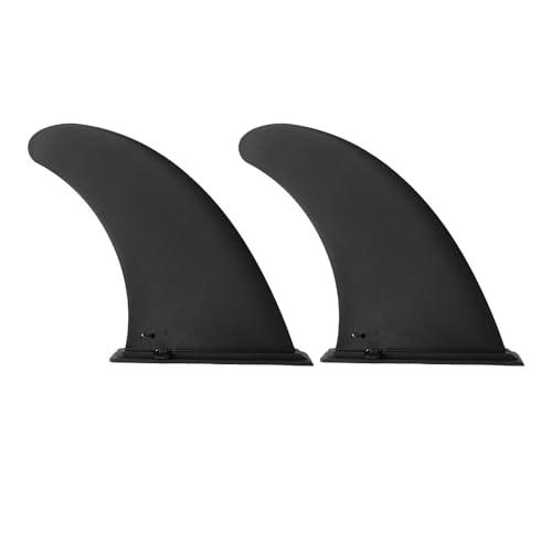DuDuZui Pinna SUP, 2 Pezzi 9 Pollici Pinna Tavola da Surf Universale Rimovibile, Centro Pinna in Nylon Sicure e Rinforzate, per Tavola da Paddle Gonfiabile, Longboard, Schiuma