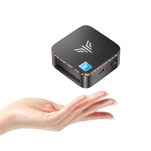 NiPoGi Essenx E1 Mini PC Ιntel Alder Lake-Ν95 (Βeat N5095, fino a 3.4GHz),16GB RAM+512GB M.2 SSD Mini Computer, WiFi 5,Bluetooth4.2, Dual 4K@60Hz Display HDMI2.0 +DP1.4
