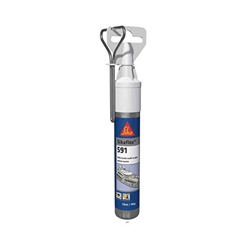 Sika - Sikaflex 591, Nero - Sigillante multiuso - Applicazioni in campo nautico - resistente alle vibrazioni - Mini Unipack da 70ml