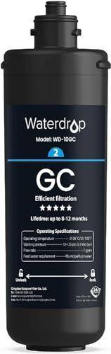 Waterdrop WD-10GC Filtro Acqua Sottolavello, Ricambio per Waterdrop TSA & TSB 3 Stadi Depuratore Acqua Domestico per Sotto Bancone