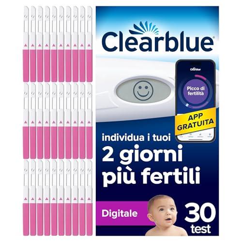 Test di Ovulazione Clearblue Digitale, Può aiutarti a rimanere incinta, 1 Portastick Digitale e 30 Sticks