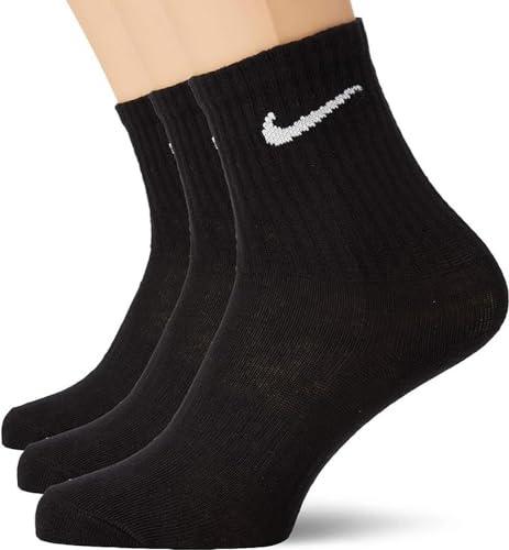 Nike Socks Everyday Ltwt, Calzini Uomo, Nero, S