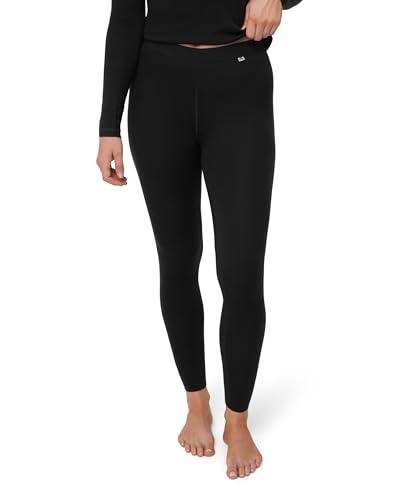 DANISH ENDURANCE Leggings Donna in Lana Merino, Pantaloni Termici, Pantacollant Invernali da Sci, Black, M