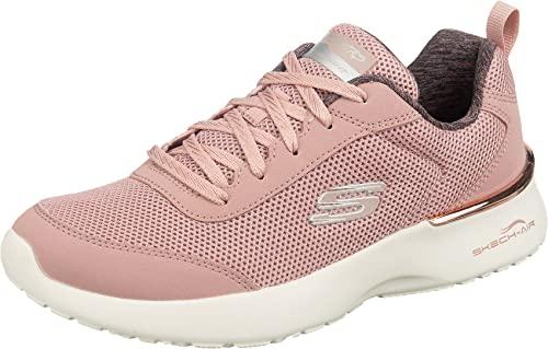 Skechers Skech-air Dynamight Fast Brake, Scarpe da ginnastica basse Donna, Viola Mauve Mesh Off White Trim, 39 EU
