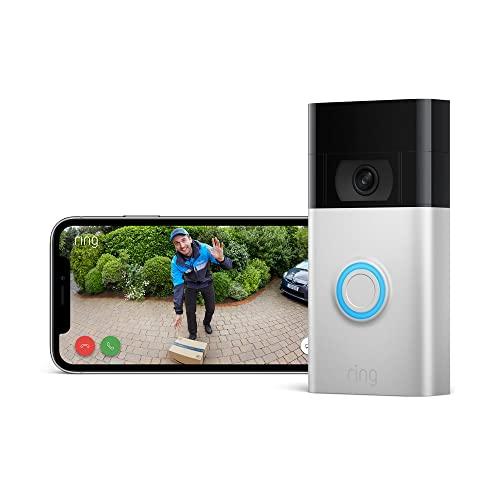 Ricondizionato Certificato|Ring Videocitofono a batteria(Video Doorbell 2ª gen)|Videocitofono con video in HD a 1080p,wifi,rilevazione avanzata del movimento,fai-da-te|Ring Home: 30 gg. prova gratuita