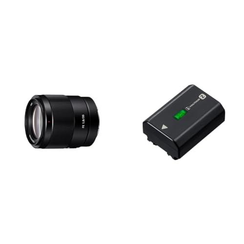 Sony Fe 35Mm F/1.8 | Obiettivo A Focale Fissa, Full-Frame, Grandangolare (Sel35F18F) & NP-FZ100 - Batteria originale ricaricabile per Fotocamere Alpha 6600, 7C, 7M3, 7RM3, 7RM4, 7SM3, 9, 9M2, 1