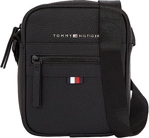 Tommy Hilfiger Uomo Borsa a Tracolla Essential PU Mini Reporter Piccola, Nero (Black), Taglia Unica