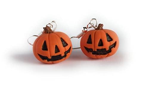 Orecchini con zucca di Halloween