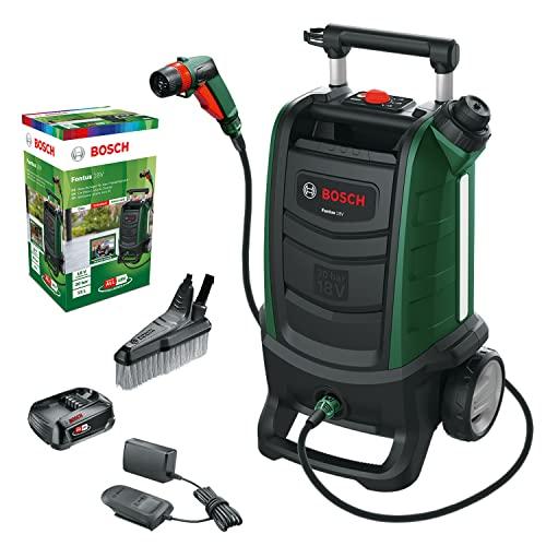 Bosch Home and Garden 06008B6101 Bosch Idropulitrice per Esterno a Batteria Fontus, 1 Batteria, Sistema 18 Volt, In Confezione di Cartone