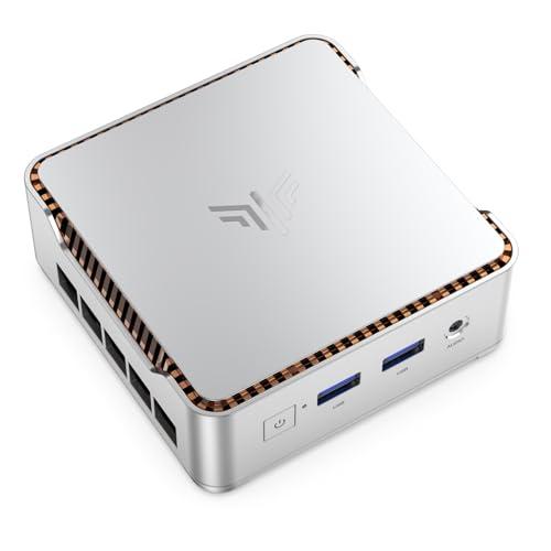 NiPoGi Essenx E2 Mini PC W-11 Pro,Ιntel Alder Lake-Ν95 (fino a 3,4 GHz,),16GB DDR4 256GB M.2 SSD Mini Computer 4K@60Hz Dual Display,HDMI, DP, WiFi,BT, Micro PC per Scuola/Ufficio/Affari,0.27KG Solo