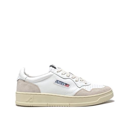 AUTRY Scarpe Sneakers Unisex in Pelle e camoscio Bianco AULM LS33 (Sistema Taglie Calzature EU, Adulto, Numero, Media, 46)