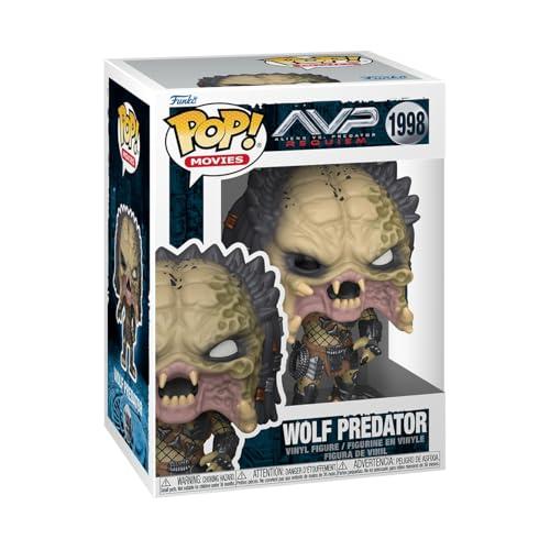 Funko POP! Movies: Aliens vs. Predator Requiem - Wolf Predator - 1 in 6 chance of receiving the rare Chase variant - Styles may vary - Figura in vinile da collezione - Idea regalo