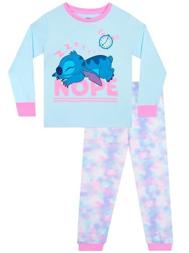 Disney Pigiama Stitch Bambina | Lilo E Stitch Pigiama Bambina | Pigiamone Bambini Invernali | Blu 6-7 Anni