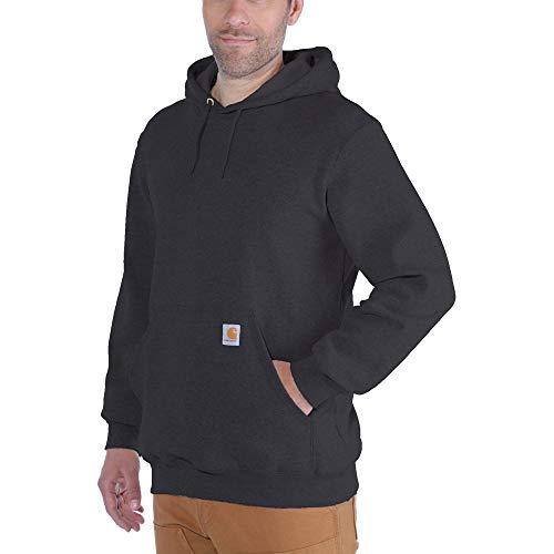 Carhartt Felpa Vestibilità Ampia, Media Pesantezza, Uomo, Grigio (Carbone Heather), L