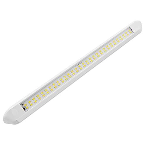 Dream Lighting Tubo a LED Veranda 12v Lampada Camper Esterno IP66 Alluminio Verniciato Conchiglia d'argento 550MM