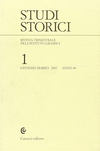 Studi storici (2007) (Vol. 1)