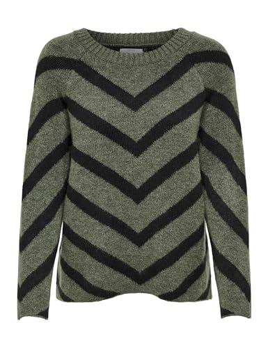 ONLY Onleliza L/S Pullover Knt Noos, Lucertola, M Donna