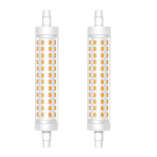Lampadina R7S LED 118MM, Bianco Caldo 3000K, 12W LED R7S Lampadina Lineare J118 Equivalente 120W Lampada Alogena, Non Dimmerabile, 360 Gradi, AC 220V-240V, 1500LM, 2 Pezzi