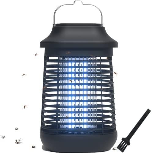 Zapper per insetti da esterno/interno, Zapper per zanzare 4200V ad alta potenza, lampada antizanzare impermeabile elettronica, lampadina UVA da 15 W, trappole per mosche, insetticida per patio