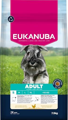 Eukanuba Mangime secco per cani con pollo fresco per razze di taglia piccola, mangime secco premium per cani adulti, 7,5 kg