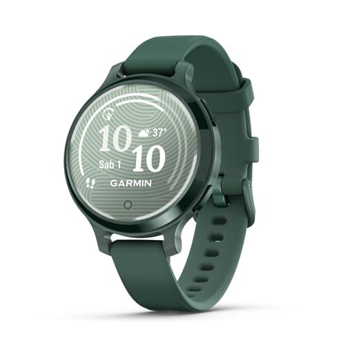 Garmin Lily 2 Active, Smartwatch per Donne, Elegante e Compatto, 38mm, Display LCD 1.3'', Quadrante decorato, GPS, Notifiche, Pay, Autonomia 9 giorni, Jasper Green (Ricondizionato)