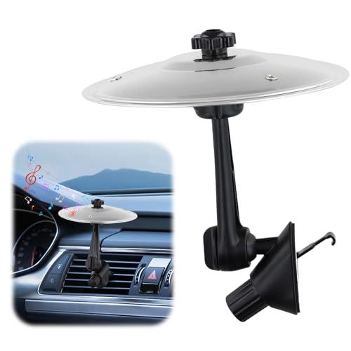 Piatti Crash per Auto, Regolabili a 360°, 2 Teste Girevoli, 14 cm Car Crash Cymbal, Mini Piatto per Batteria Musica Per Bocchette Di Ventilazione Auto, Strumenti Musicali Decorazioni