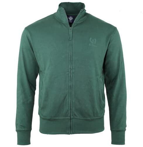 Felpa Leggera Be Board Art. 9114 100% Cotone con Tasche e Zip Intera M-L-XL-XXL-3XL (XL-Verdone)