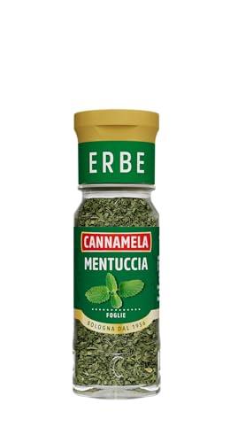 Cannamela - Linea Oro, Mentuccia in foglie, Confezione da 7g. Ideale per insaporire trippa alla romana, agnello, funghi, nei cous cous e nelle frittate.