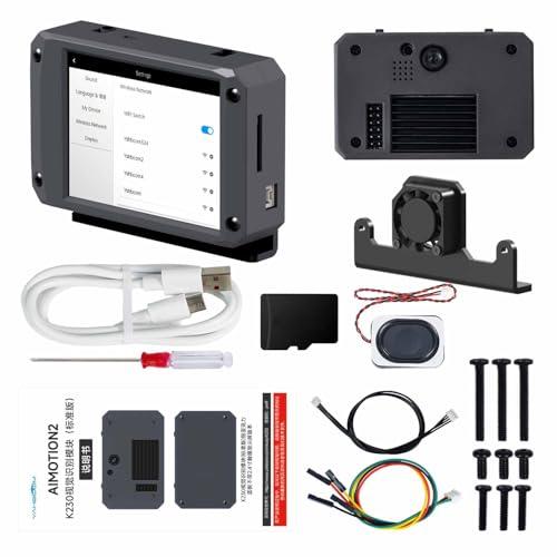 Yahboom K230 AI Development Board 1.6GHz High-Performance chip/2.4-inch Display/Open Source Robot Maker Python, Supports AI Visual Recognition CanMV Sensor (with Fixed Bracket)