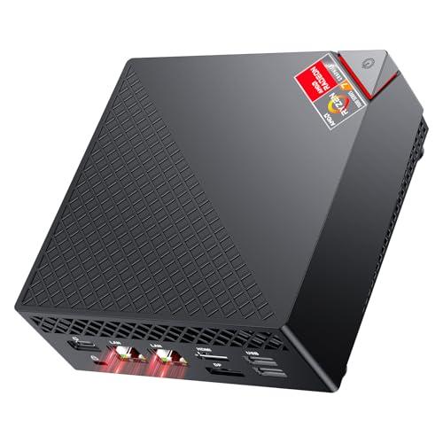 NiPoGi AM06PRO Mini PC Ryzen 7 5825U W-11 Pro(8C/16T,fino a 4,5 GHz),32GB DDR4 1TB M.2 SSD Mini Computer,4K@60Hz Triple Display DP/HDMI 2.0/Type-C,Micro PC con Dual-LAN/WIFI6/BT5.2 per Ufficio/Casa