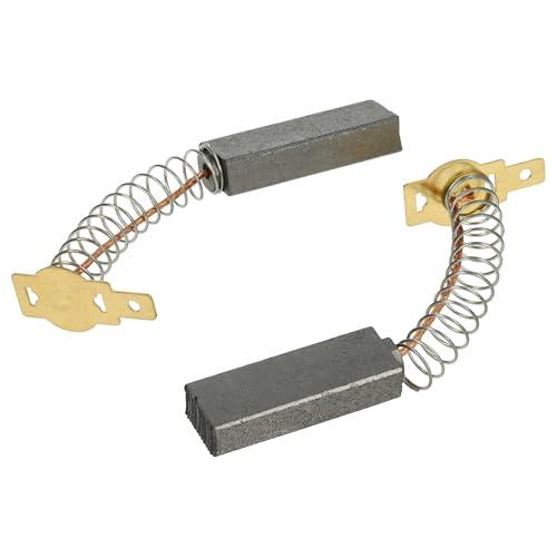 vhbw 2x Spazzole al Carbone per Motore 6,3mm x 11mm x 32mm per Aspirapolvere, Affettatrice, ecc.