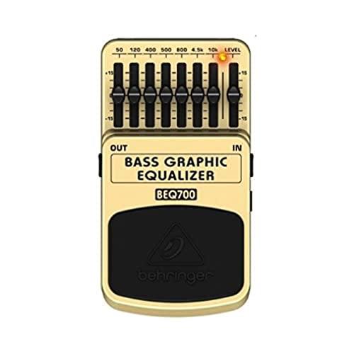 BEHRINGER BEQ700 BASS GRAPHIC EQUALIZER EFFETTO PEDALE EQUALIZZATORE GRAFICO 7 BANDE PER BASSO