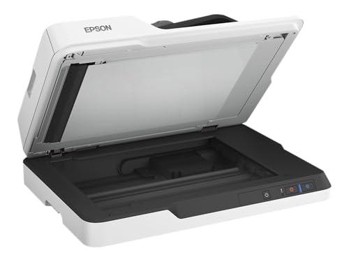 Epson WorkForce DS-1630 Scanner Piano Compatto con Alimentatore Automatico di Documenti 50 Pagine, USB 3.0, Acquisizione di Libri, Documenti Rilegati, Passaporti, Fogli A4, Ottimizzazione del Colore