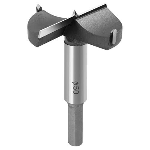 flintronic 50mm Forstner Punte per Legno, Forstner Drill Bit Punta da Trapano Sega a Tazza Lavorazione del Legno Foro ha Veduto Ideali per Realizzare Fori nel Legno Ciechi o Passanti