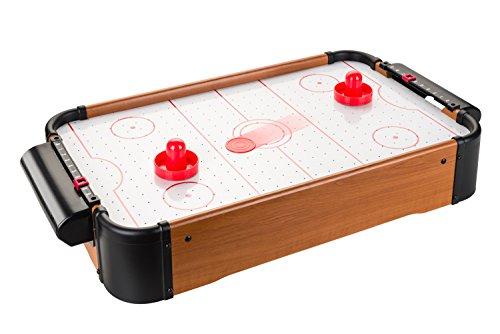 Villa Giocattoli-1093 Mini Hockey da Tavolo, Colore Effetto Legno, 1093