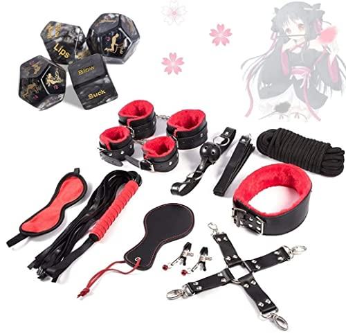 Set di dadi e cinghie da gioco divertenti da letto con supporto per fogli flessibile antiscivolo per una facile installazione