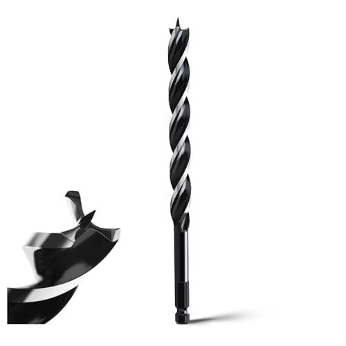 Punta per legno tenero, legno duro con punta di centraggio e codolo E 9,5, 14 x 300 mm