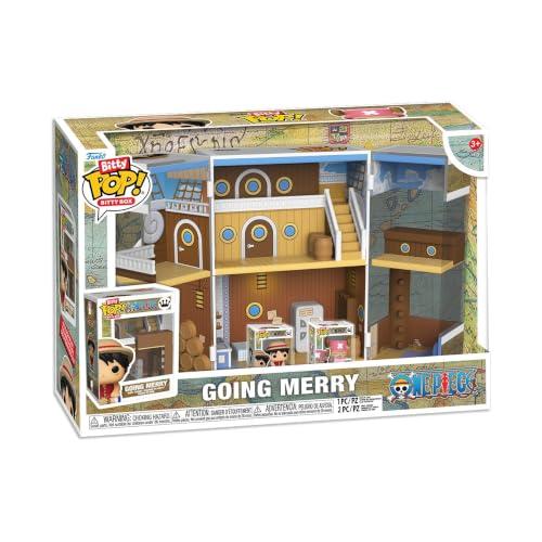 Funko Bitty Pop! Bitty Pop! Boxes: One Piece - Going Merry - Luffy And Chopper Playset con 2-0,9 Pollici (2,2 Cm) minuscole Mini Figure- Vetrina Espositiva da Collezione - Idea Regalo