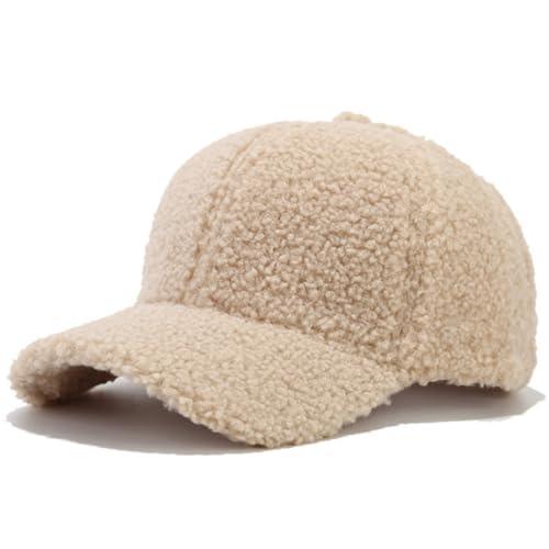 DURINM Baseball cap Winter Cappello Baseball Invernali Cappellino in Lana Berretto da Baseball Unisex Cappelli Invernali Cappelli per Circonferenza della Testa Cappellino con Visiera