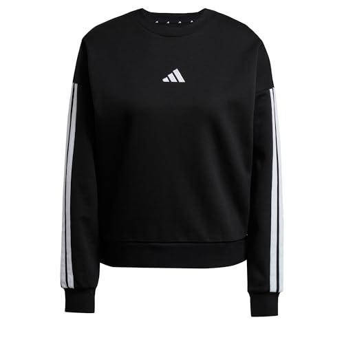 adidas Femme ESSENTIALS 3-STRIPES FLEECE SWEATSHIRT, black/white, M