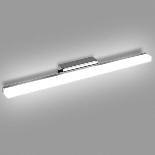 Kingwen Lampada da Specchio Bagno 12W 60cm LED Lampada da Specchio，Luce Specchio Bagno Bianco freddo 6000K， Luce per specchio da bagno Impermeabile IP44