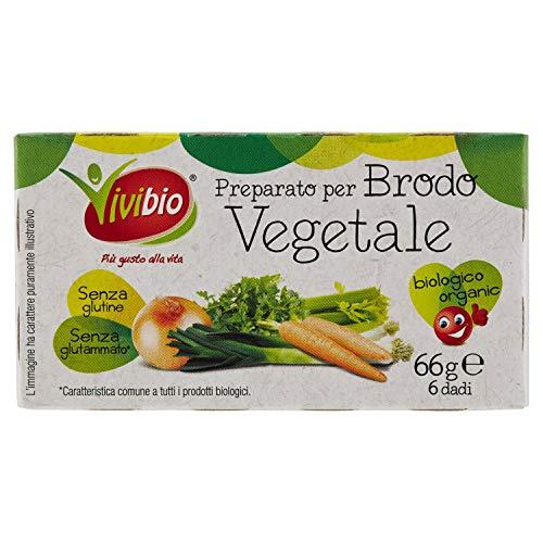 Vivibio, Preparato per brodo vegetale bio, senza glutine, 66g