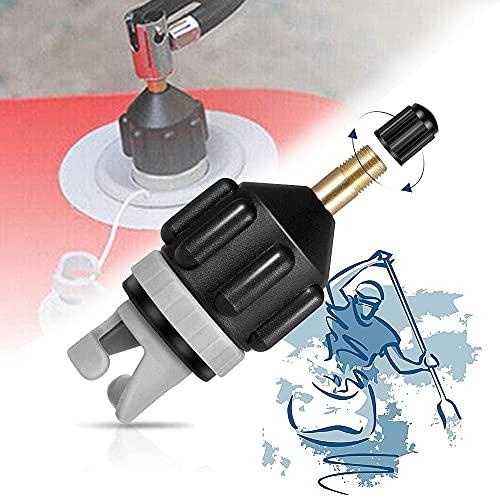 Adattatore per Kayak, XCOZU Adattatore di Gonfiaggio per Valvola di Gonfiaggio Gonfiabile Sup per Pompa ad Aria di Barca per Kayak Adattatore di Valvola Standard per Barca Nautica Stand Up Paddle
