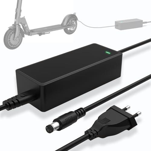 Mezelon 42V 2A Caricatore Monopattino Elettrico, Caricabatterie per 36V Scooter Elettrico GOTRAX, Hiboy, Swagtron, Jetson, The-Urban e altri, Bici elettrica, DC 5.5mm x 2.5mm