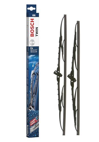 Tergicristalli Bosch Twin 531, Lunghezza 530mm/450mm, 1 set per parabrezza anteriore