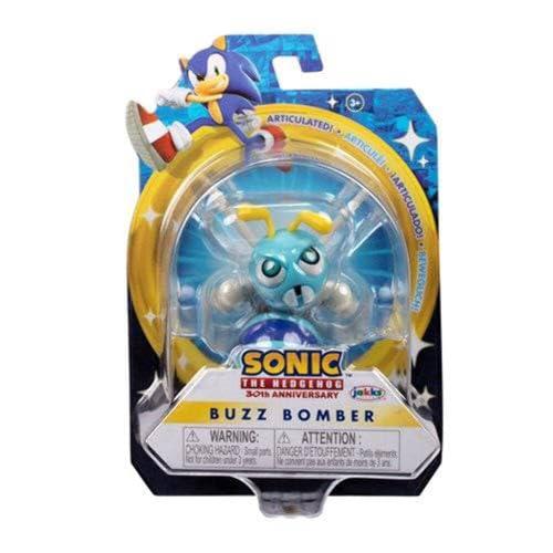 Jakks Pacific Sonic The Hedgehog Buzz Bomber Personaggio 7 Cm 30th Anniversary