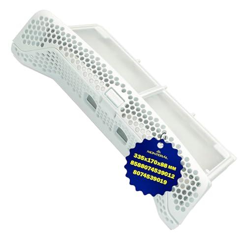 Filtro Lanugine Asciugatrici 335x170x88 mm con Codice Originale 8074539019 8588074539012 per Electrolux per Zanussi per Aeg - Garanzia di 10 Anni - MONTERAL