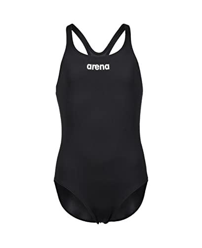 ARENA Solid Swim PRO Team Costume Intero Bambina, Costume da Bagno ad Asciugatura Rapida, Costume da Bagno Sportivo in Tessuto MaxLife Eco con Massima Resistenza al Cloro e Protezione UV UPF 50+
