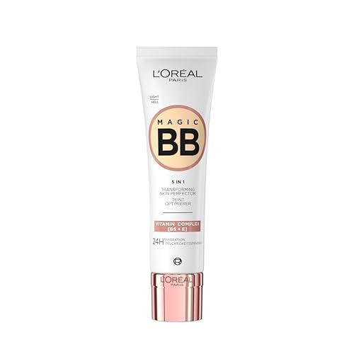L'Oréal Paris, Crema Colorata Idratante e Uniformante, Con Vitamine B5 ed E, Pelle Idratata Fino a 24h, Con SPF 20, Risultato Naturale, Magic BB Cream, 02 Light, 30 ml