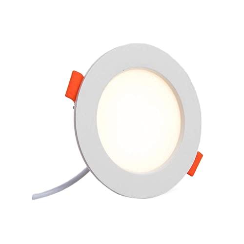 EFARMA Faretti LED da soffitto, Faretto da Incasso a soffitto da 9W Pannello COB Ultrasottile Costruzione o ristrutturazione Faretto Integrato a Basso Profilo classificato IC P44 4000K